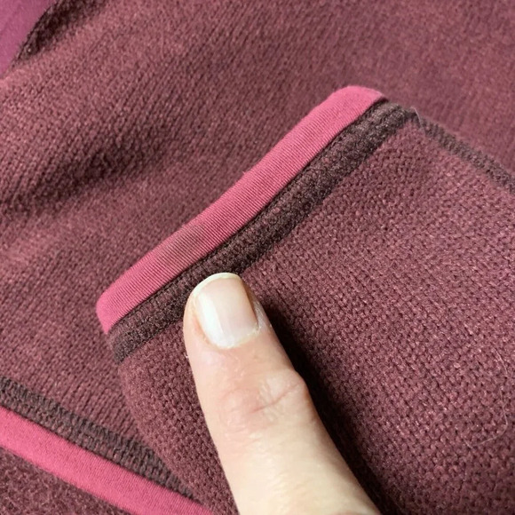 Arc'Teryx Womens Large Covert Cardigan Fleece Full Zip Up Jacket Sweater Maroon - Picture 10 of 13
